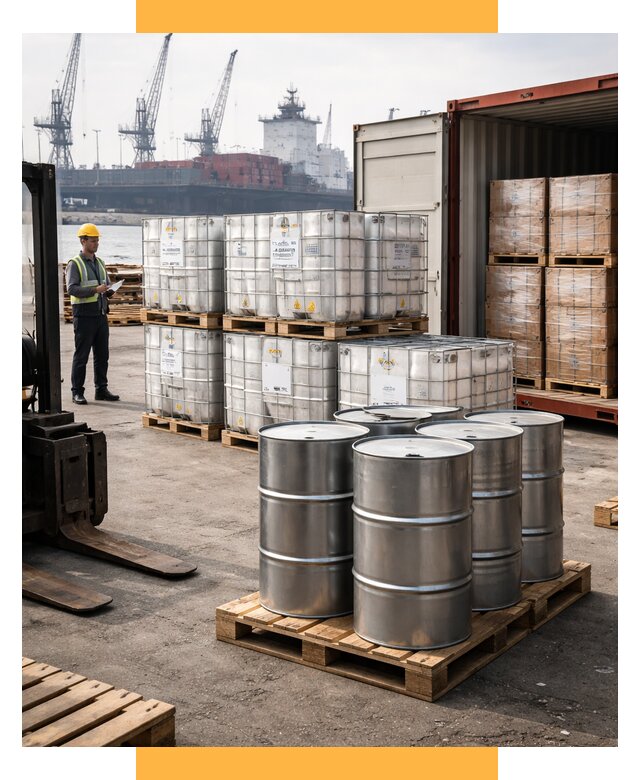 Доставка химического сырья из Индии от 260500 р. | СетСервис-Глч