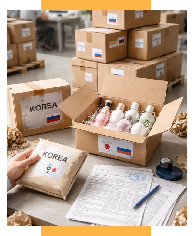 Доставка косметики из Кореи от 8857 р. под ключ | СетСервис-Глч