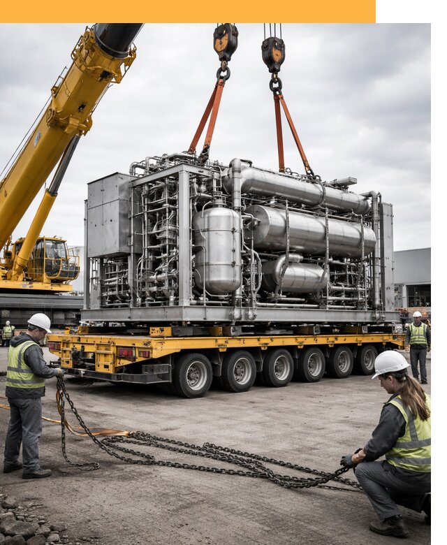 Перевозка тяжеловесных грузов по миру от 156300 руб