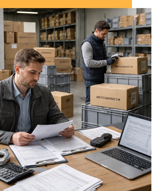 Таможенное оформление автозапчастей по выгодным тарифам от 8857