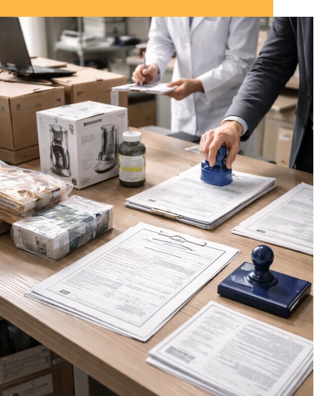 Сертификация импортных товаров от 12504 с таможенным сопровождением